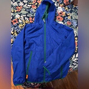 Champion Kids Raincoat in Blue with Green Trim